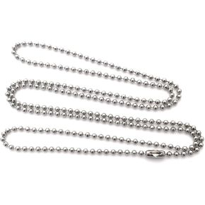 DragonWeave 2mm Fine Sterling Silver Ball Chain Necklace