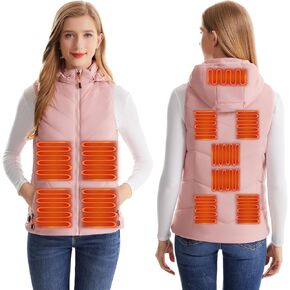 Women's Heated Vest with Battery Heated Body Warmer Winter Outdoor Heating Jackets for Women