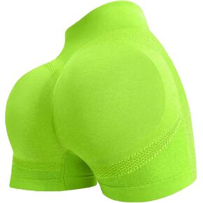 YOAKUKA Women's Workout Shorts Yoga Gym Seamless Scrunch High Waist Pants