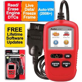 Autel AutoLink AL329 (Free Lifetime Update) OBD2/EOBD Handheld Code Reader, One-Click I/M Readiness Key, OBDII/CAN Car Diagnostic Scan Tool, Live Data, Auto VIN, Lite of ML629/AL619/AL519/AL539B/AP200