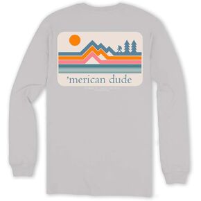 Simply Southern Merican Dude - Mountain Sun - Adult Long Sleeve