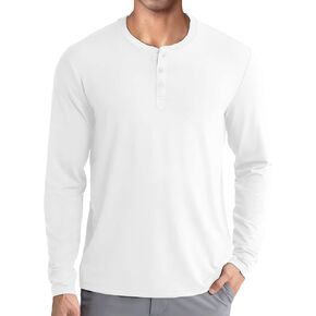 COOFANDY Men's Henley Shirts Long Sleeve Fashion Casual Tee Basic Lightweight T-Shirt