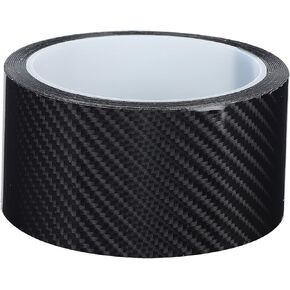 POCREATION Car Door Carbon Fiber Sill Protector, Carbon Fiber Protective Film Car Door Guard Anti Scratch Sticker Car Door Tape for Most Cars Accessories (5CM*3M)
