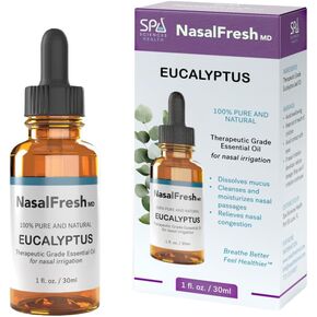 Eucalyptus Essential Oil - for Use with All Nasal Irrigators - Compatible with The NASALFRESH MD System