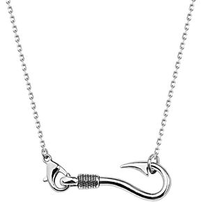 CHOORO Fish Hook Necklace Fishing Hook Pendant Jewelry Womens Necklace Fish Hook For Her