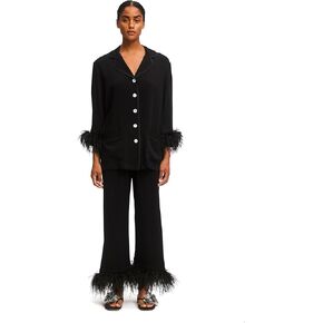 Sleeper Women's Party Pajamas Set with Detachable Feathers