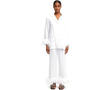 Sleeper Women's Party Pajamas Set with Detachable Feathers