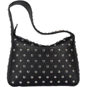 Stylish punk shoulder Bag Clutch bag Y2K PU leather Shell Bag Banquet Party Ladies bag