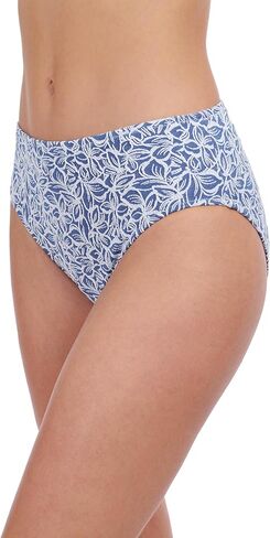 Profile by Gottex Plumeria Textured Leafy Print Stylish & Versatile Beachwear Women’s Mid-Rise Swimsuit Bottom Swim Essential in Kuwait