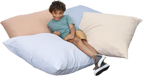 Children's Factory 27" Cozy Floor Pillow for Kids, Classroom Pillows for Flexible Seating for Reading, Ideal for Preschools, Daycares & Homes - Yellow in Saudi Arabia