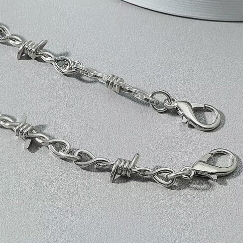 Gothic Punk Barbed Wire Thorns Chunky Brambles Couple Friendship Hip Hop Rock Cool Adjustable Bracelet men and women jewelry in Saudi Arabia