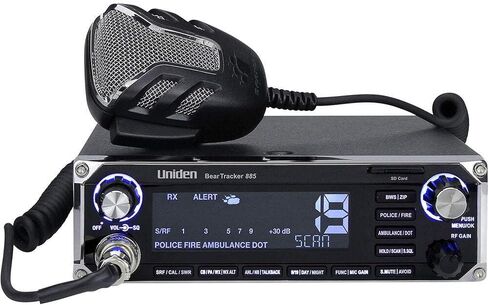 راديو Uniden Bearcat 880 CB مع 40 قناة وشاشة LCD كبيرة سهلة القراءة بـ 7 ألوان مع إضاءة خلفية ومكبر صوت للاتصالات الخارجية Bearcat بقدرة 15 وات (BC15). تصميم متين وقوي in Kuwait