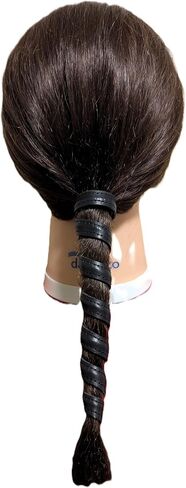 Leather Hair Beads, Dreads beads, Beard beads, Ponytail Wrap, Ponytail Holder, Hair Tie, Leather Wrap, cosplay hair, Hair Accessories, Women's hair, Men's hair (Small, Black) in Kuwait