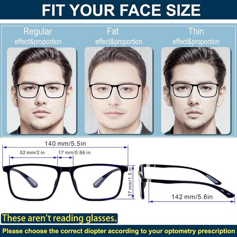 Distance Nearsighted Glasses For Men,Near Sighted Vision Driving Women Eyeglasses, See Farsighted Myopia TR90 Frame in Saudi Arabia