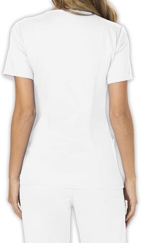 مجموعة شيروكي سكرب للنساء، بلوزة كلاسيكية عصرية ذات تصميم كلاسيكي WW610 مع سروال برباط متوسط ​​الارتفاع WW120، أبيض - قميص XL/بنطلون صغير الحجم XL in Kuwait