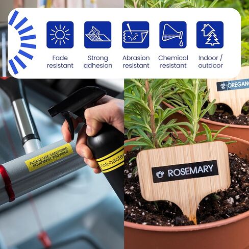 Brother Genuine P-Touch, TZe-231 2 Pack Tape (TZE2312PK) ½"(0.47") x 26.2 ft. (8m) 2-Pack Laminated P-Touch Tape, Black on White, Perfect for Indoor or Outdoor Use, Water Resistant, TZE2312PK, TZE231 in Kuwait