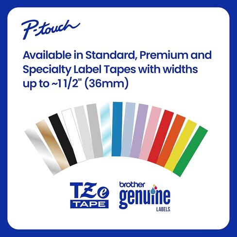 Brother Genuine P-Touch, TZe-231 2 Pack Tape (TZE2312PK) ½"(0.47") x 26.2 ft. (8m) 2-Pack Laminated P-Touch Tape, Black on White, Perfect for Indoor or Outdoor Use, Water Resistant, TZE2312PK, TZE231 in Kuwait