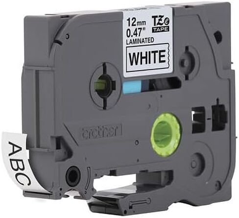 Brother Genuine P-Touch, TZe-231 2 Pack Tape (TZE2312PK) ½"(0.47") x 26.2 ft. (8m) 2-Pack Laminated P-Touch Tape, Black on White, Perfect for Indoor or Outdoor Use, Water Resistant, TZE2312PK, TZE231 in Kuwait