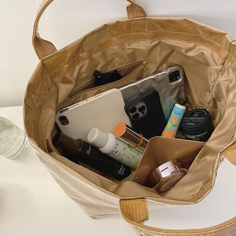PVC Tote Bag for Women Letter Print Work Tote Bag Clear Plastic Bag Large Kraft Paper Handbag Solid Color Hobo Bag in Kuwait