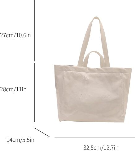 PVC Tote Bag for Women Letter Print Work Tote Bag Clear Plastic Bag Large Kraft Paper Handbag Solid Color Hobo Bag in Kuwait