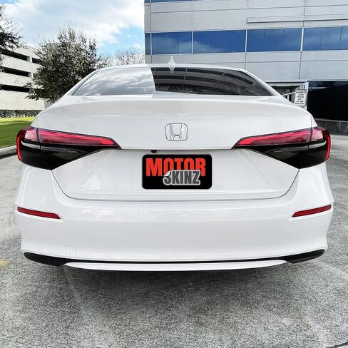 SlickMod PreCut Vinyl Smoke Tint for 2022-2023 Honda Civic Sedan Tail Light (3. Turn Signal & Reverse, 20% Dark Smoke) in Saudi Arabia