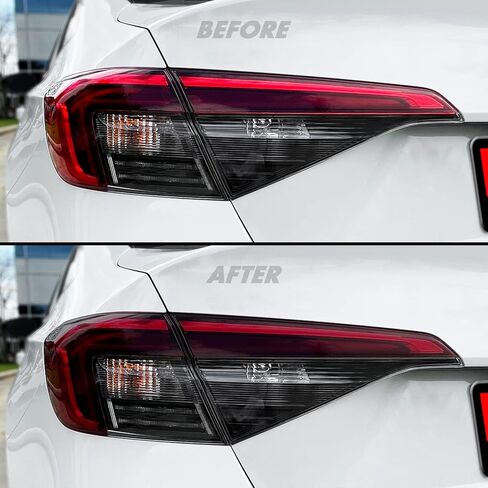 SlickMod PreCut Vinyl Smoke Tint for 2022-2023 Honda Civic Sedan Tail Light (3. Turn Signal & Reverse, 20% Dark Smoke) in Kuwait