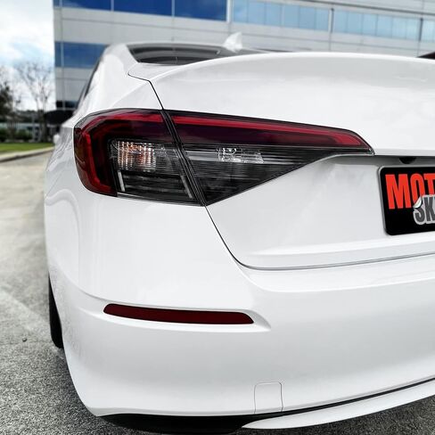 SlickMod PreCut Vinyl Smoke Tint for 2022-2023 Honda Civic Sedan Tail Light (3. Turn Signal & Reverse, 20% Dark Smoke) in Kuwait