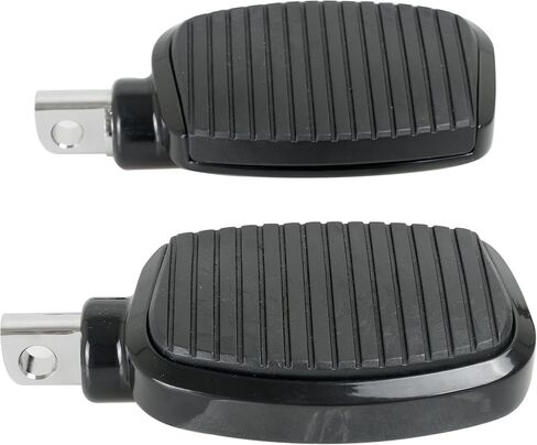 Motorcycle Passenger Mini Board Floorboards Footpegs Pedals Footrests Highway Pegs with Anti-Slip Rubber Universal for Harley Davidson Dyna Touring Honda Suzuki Yamaha Triumph (Black) in Kuwait
