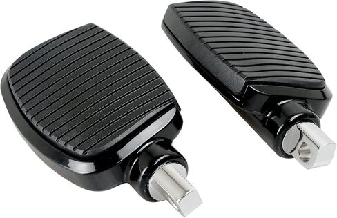 Motorcycle Passenger Mini Board Floorboards Footpegs Pedals Footrests Highway Pegs with Anti-Slip Rubber Universal for Harley Davidson Dyna Touring Honda Suzuki Yamaha Triumph (Black) in Kuwait