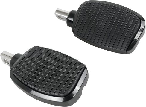 Motorcycle Passenger Mini Board Floorboards Footpegs Pedals Footrests Highway Pegs with Anti-Slip Rubber Universal for Harley Davidson Dyna Touring Honda Suzuki Yamaha Triumph (Black) in Kuwait