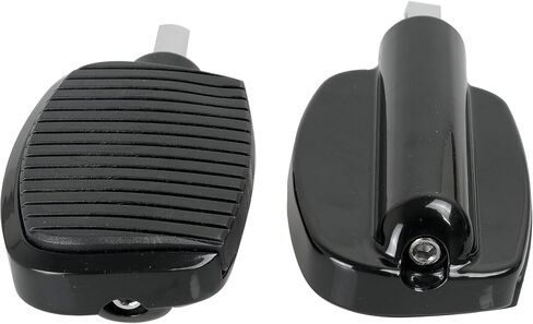Motorcycle Passenger Mini Board Floorboards Footpegs Pedals Footrests Highway Pegs with Anti-Slip Rubber Universal for Harley Davidson Dyna Touring Honda Suzuki Yamaha Triumph (Black) in Kuwait
