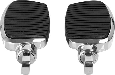 Motorcycle Passenger Mini Board Floorboards Footpegs Pedals Footrests Highway Pegs with Anti-Slip Rubber Universal for Harley Davidson Dyna Touring Honda Suzuki Yamaha Triumph (Black) in Kuwait