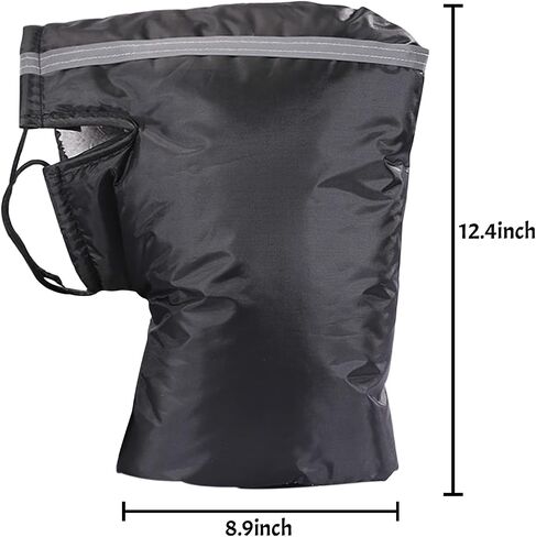 Motorcycle Handlebar Gloves Muff Bike Handlebar Mittens Winter Hand Warmers Gloves for ATV Snowmobile Motorcycle Windproof Waterproof with Reflective Strips in Saudi Arabia