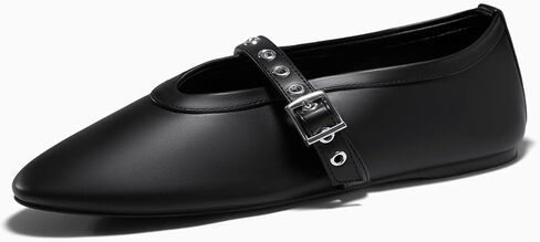 Coutgo Womens Mesh Ballet Flats Mary Jane Fishnet Ballerina Buckle Strap Comfortable Causal Dress Shoes in Saudi Arabia