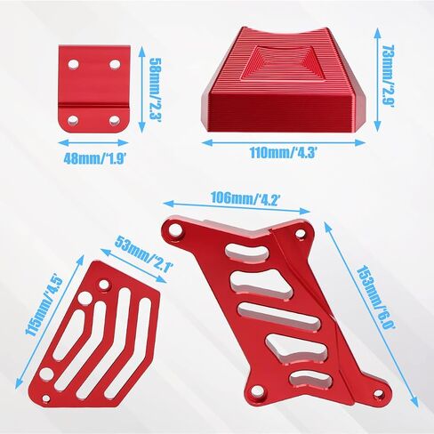 Body Seat Suspension Lift Kit, Seat Extenders Subframe Riser for Sur Ron Light Bee X and S Segway X160 X260,CNC Aluminum Anti-rust Durable Seat Raising Bracket for Surron Parts(Red) in Saudi Arabia