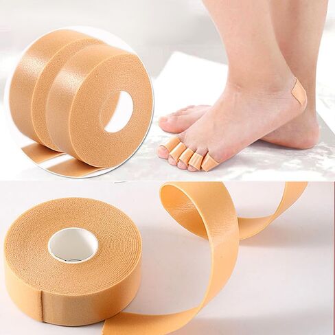 Blister Prevention Tape 6 Rolls of Adhesive Pads Anti-wear Heel Pads Foam Tape Waterproof Bandages Patches for Feet Anti-Blister Heel Pads & Toe Protector for Point Shoes (Skin-Color, 6rolls) in Saudi Arabia