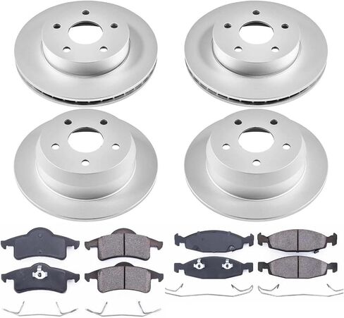 Power Stop KOE2148 Autospecialty Front and Rear Replacement Brake Kit-OE Brake Rotors & Ceramic Brake Pads in Saudi Arabia