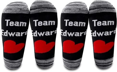 جوارب LEVLO Vampire Lover Gift Team Edward القطنية للرجال جوارب مستوحاة من القاتل in Saudi Arabia