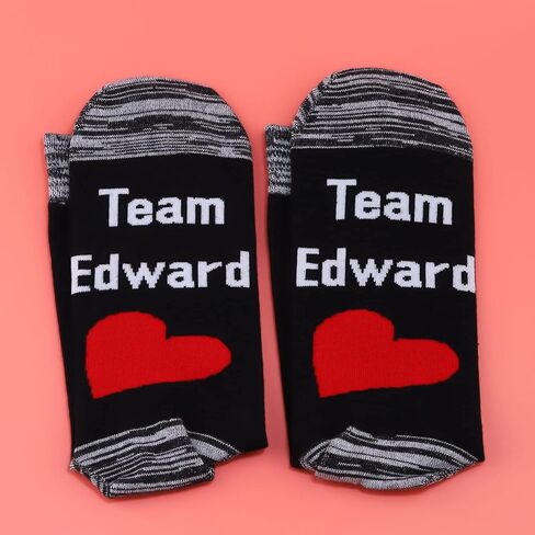 جوارب LEVLO Vampire Lover Gift Team Edward القطنية للرجال جوارب مستوحاة من القاتل in Saudi Arabia