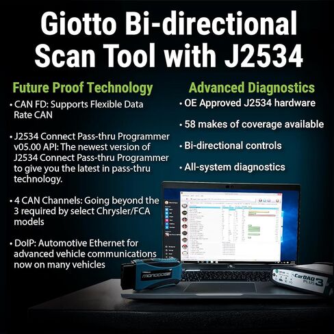 Opus IVS Giotto Bidirectional Scan Tool with J2534 for All Makes in Kuwait