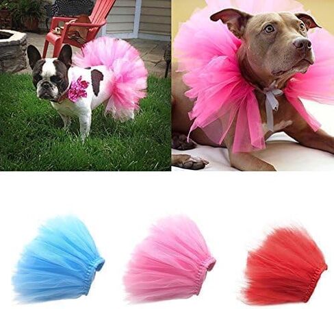 Pink Pet Puppy Small Dog Lace Skirt Princess Tutu Dress Clothes Apparel Pet Costumes Dog Dresses Pet Apparel and Accessories in Saudi Arabia
