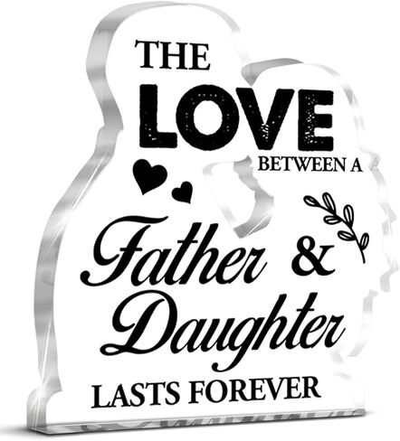 Dad Gifts From Daughter Son, Gifts for Dad Father's Day Christmas Birthday Dad Acrylic Plaque Keepsake Gifts in Saudi Arabia