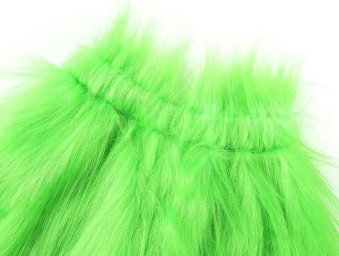 Toddler Kid Boy Girl Green Furry Monster Costume Hooded Santa Claus Christmas Cosplay Clothes Halloween Party Outfit in Saudi Arabia