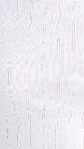 perfectwhitetee Women's Leah Pointelle Long Sleeve Top in Saudi Arabia