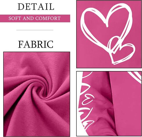 Valentines Day Shirts Women Valentine Crewneck Sweatshirts Love Heart Sweatshirt Valentine's Long Sleeve Tops in Saudi Arabia
