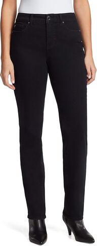 بنطلون جينز Mandie Signature Fit 5 للسيدات من Bandolino، أسود مشبع، 14 in Kuwait