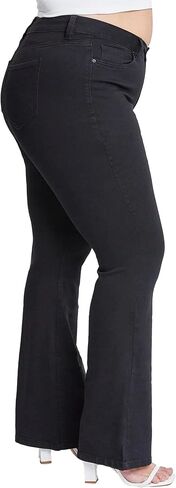 YMI Women's Plus Size Hyperdenim Super Stretchy Flare Jeans in Kuwait