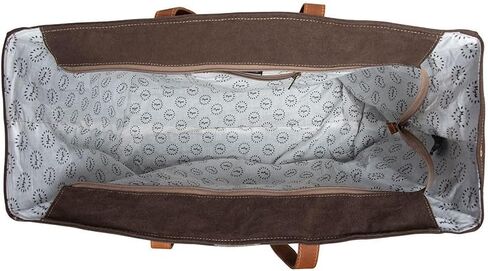 Myra Bag Western Leather Weekender Bag for Women, Upcycled Canvas Shoulder Bag - Farmland in Saudi Arabia