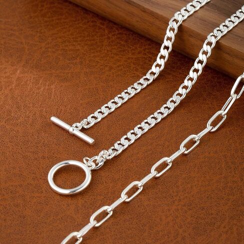 Kyerlyn Silver Necklaces for Women, Sterling Silver Stackable Stack Herringbone Choker Necklaces for Women Trendy Layering Circle Pendant Chain Necklace Set Jewelry for Women in Saudi Arabia