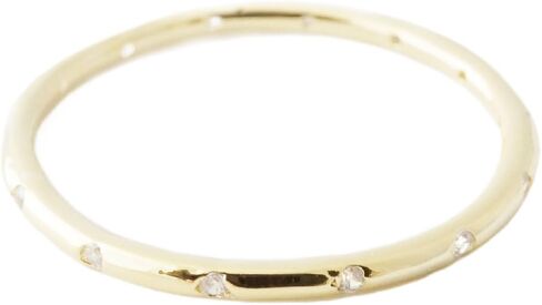 Honeycat Dotted Crystal Ring in Gold, Rose Gold, or Silver | Minimalist, Delicate Jewelry in Kuwait